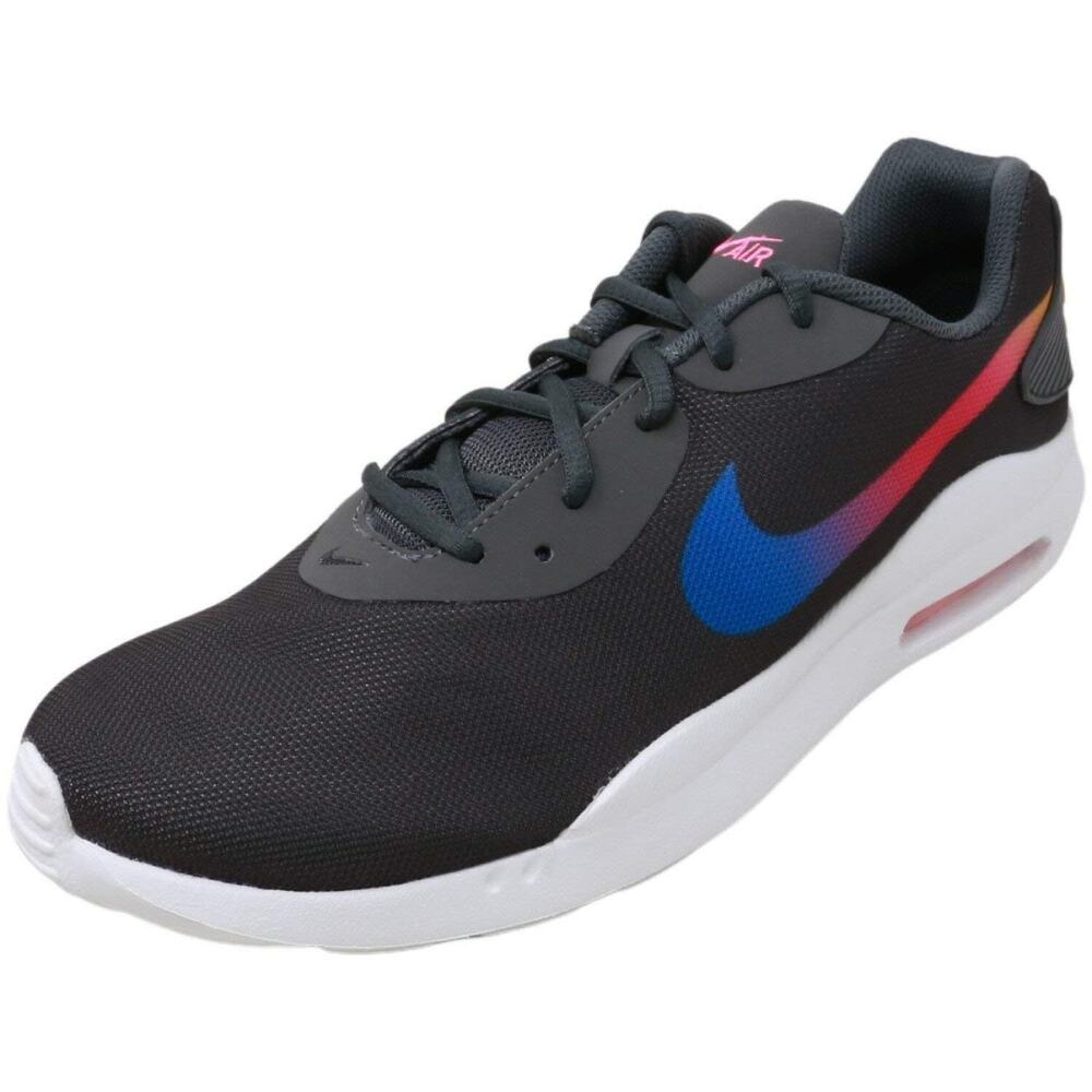 Nike Womens Air Max Oketo Sneaker Dark Grey Rainbow Logo Size 7.5 New Shoes